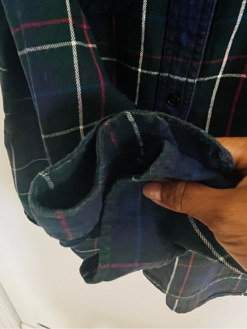 Madewell Plaid Flannel Shirt Blue Green Red Long Sleeve Button Up Womens M - Picture 5 of 6